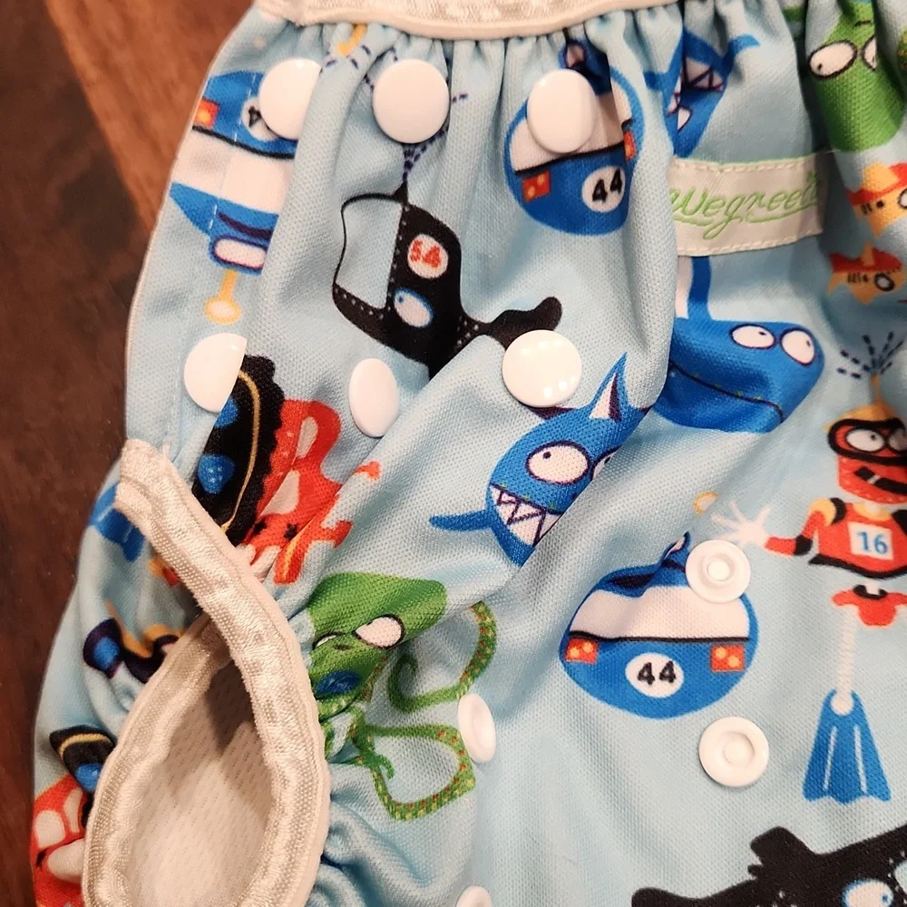 Blue Kids Swim Diaper/ Reusable Diaper Linner
